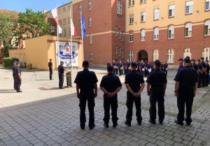 Uroczyste wręczenie aktów mianowania funkcjonariuszom Oddziału Prewencji Polcji w Szczecinie