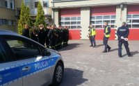 Koszalińscy policjanci z wizytą u strażaków